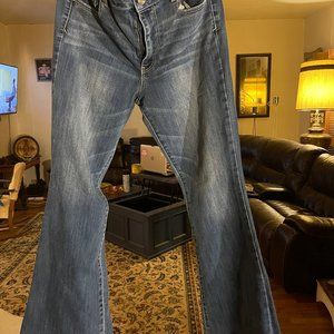 American Eagle High Rise Boho Artist 14 R